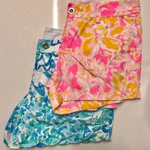 Lilly Pulitzer shorts (size 6, two pairs for $30)